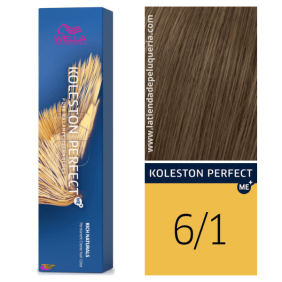 Wella - Tinte Koleston Perfect ME+ Rich Naturals 6/1 Rubio Oscuro Ceniza 60 ml