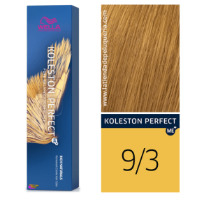 Wella - Tinte Koleston Perfect ME+ Rich Naturals 9/3 Rubio Muy Claro Dorado 60 ml