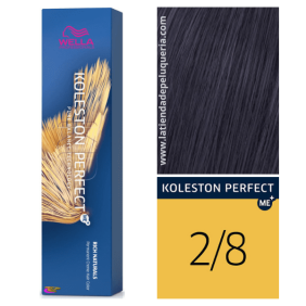 Wella - Tinte Koleston Perfect ME+ Rich Naturals 2/8 Negro Azulado 60 ml