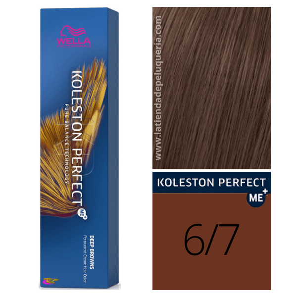 Wella - Tinte Koleston Perfect ME+ Deep Browns 6/7 Rubio Oscuro Marrón 60 ml