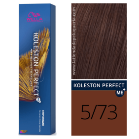 Wella - Tinte Koleston Perfect ME+ Deep Browns 5/73 Castaño Claro Marrón Dorado 60 ml