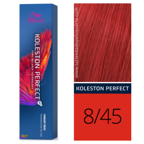 Wella - Tinte Koleston Perfect Vibrant Reds 8/45 Rubio Claro Cobrizo Caoba de 60 ml