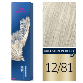 Wella - Tinte Koleston Perfect ME+ Special Blonde 12/81 Superaclarante Rubio Perla Ceniza 60 ml