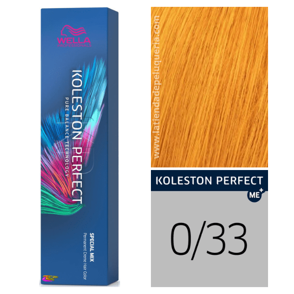 Wella - Tinte Koleston Perfect Special Mix 0/33 Dorado Intenso de 60 ml