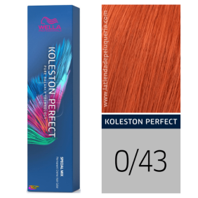 Wella - Tinte Koleston Perfect Special Mix 0/43 Rojo Coral de 60 ml