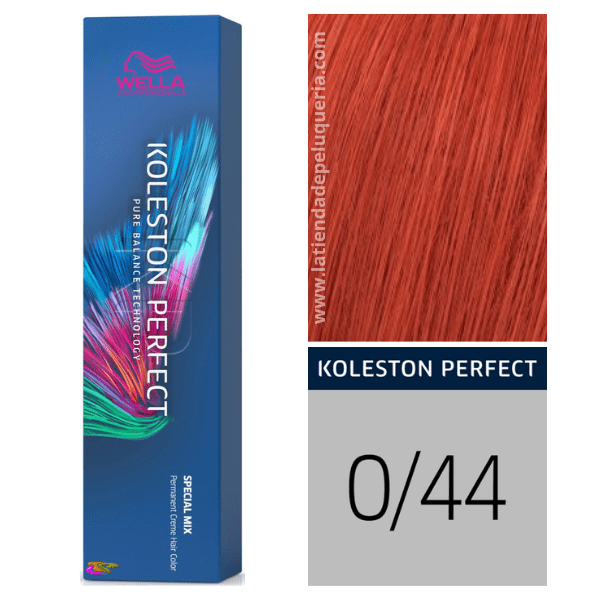 Wella - Tinte Koleston Perfect Special Mix 0/44 Cobrizo Intenso de 60 ml