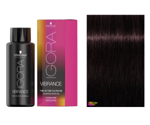 Schwarzkopf - Tinte Igora Vibrance 4-68 Castaño Medio Marrón Rojo 60 ml (semipermanente)