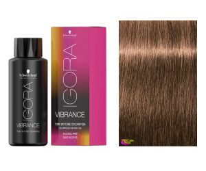 Schwarzkopf - Tinte Igora Vibrance 7-65 Rubio Medio Marrón Dorado 60 ml (semipermanente)
