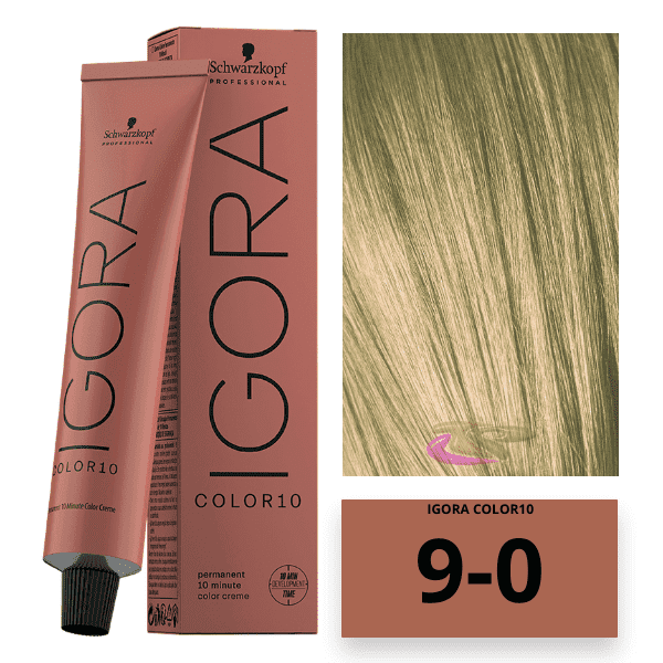 Schwarzkopf - Tinte COLOR Igora 10 Minutos 9-0 Rubio Muy Claro 60 ml