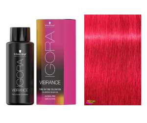 Schwarzkopf - Tinte Igora Vibrance 0-88 Potenciador Concentrado Rojo 60 ml (semipermanente)