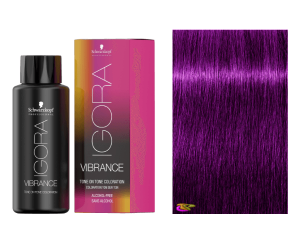 Schwarzkopf - Tinte Igora Vibrance 0-89 Potenciador Concentrado Rojo Violeta 60 ml (semipermanente)