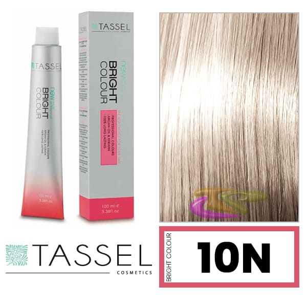 Tassel - Tinte BRIGHT COLOUR con Argán y Keratina Nº 10N RUBIO SUPER CLARO 100 ml (06466)