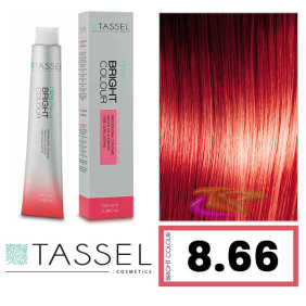 Tassel - Tinte BRIGHT COLOUR con Argán y Keratina Nº 8.66 RUBIO CLARO ROJO FUEGO 100 ml (06480)