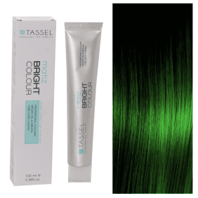 Tassel - Tinte BRIGHT COLOUR con Argán y Keratina MATIZADOR VERDE 100 ml (06486)