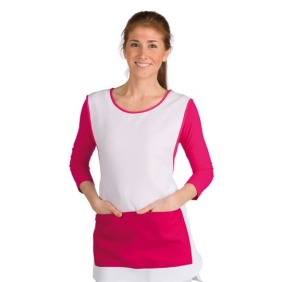 Lacla - Estola 100% Poliéster Strech Blanca y Fucsia Talla ÚNICA (06554/58)