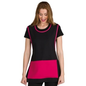 Lacla - Estola 100% Poliéster Strech Negra y Fucsia Talla ÚNICA (06554/50)