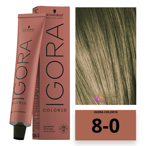 Schwarzkopf - Tinte COLOR Igora 10 Minutos 8-0 Rubio Claro 60 ml